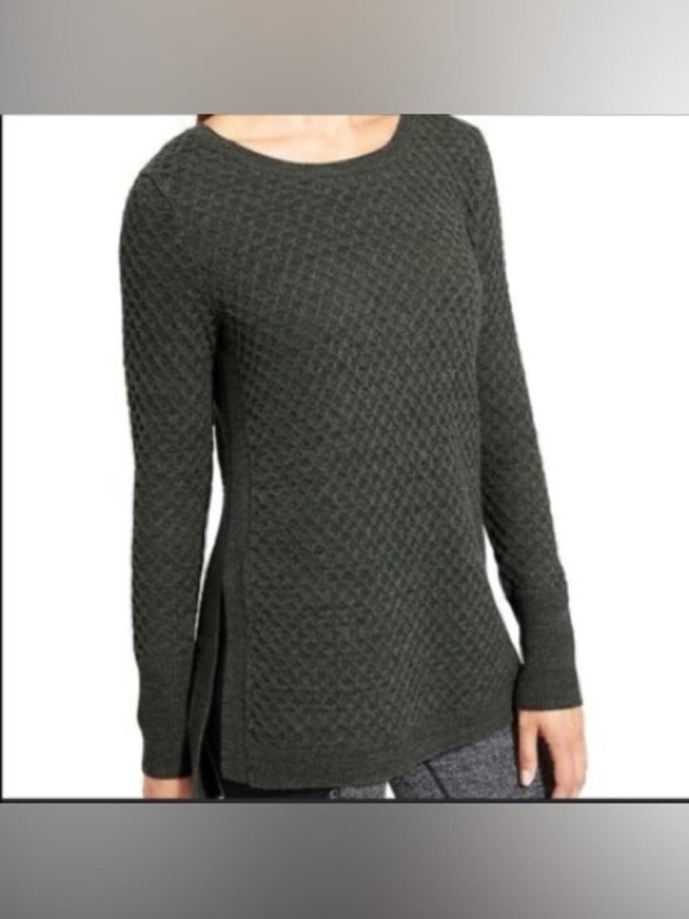 Athleta Honeycomb Sweater 💚